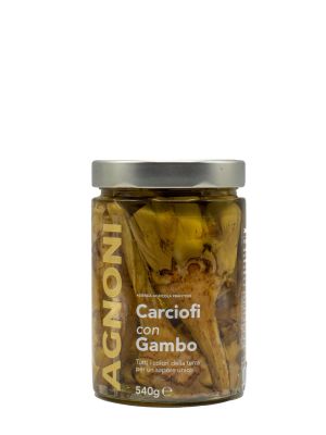 Agnoni Carciofi Con Gambo 540 Gr