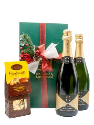 Confezione Regalo Doppia Champagne Veuve Clesse E Cioccolatini