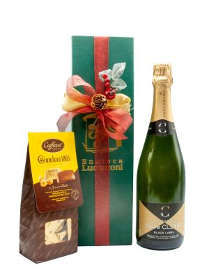 Confezione Regalo Singola Champagne Veuve Clesse E Cioccolatini