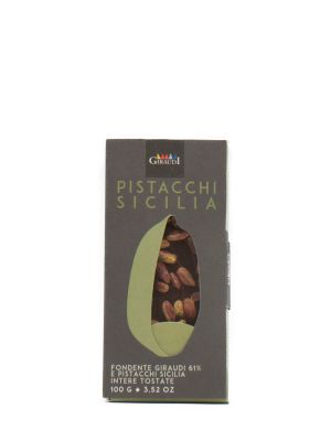 Giraudi Tavoletta Fondente 61% Con Pistacchio Di Bronte gr 100