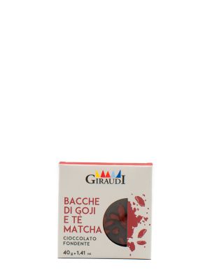 Giraudi Tavoletta Fondente Con Bacche Di Goji E The Matcha gr 40