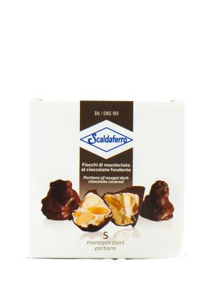 Scaldaferro Cubo Mandorlato Con Cioccolato Fondente gr 120