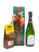 Confezione Regalo Singola Champagne Gonet E Cioccolatini
